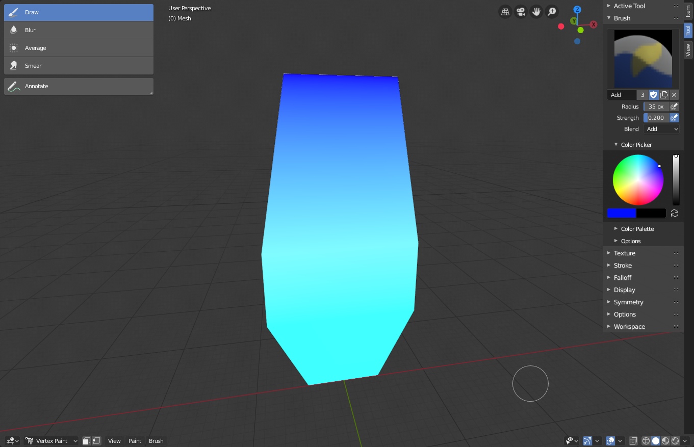 Tree Parallax Blender Mesh